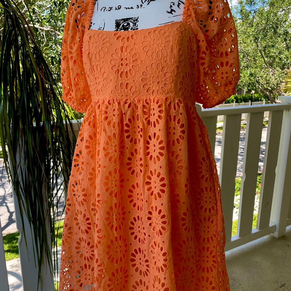 Lilly Pulitzer Kay Dress Cantaloupe Size 6 NWT